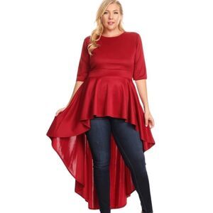 NWOT BLACK Peplum Top